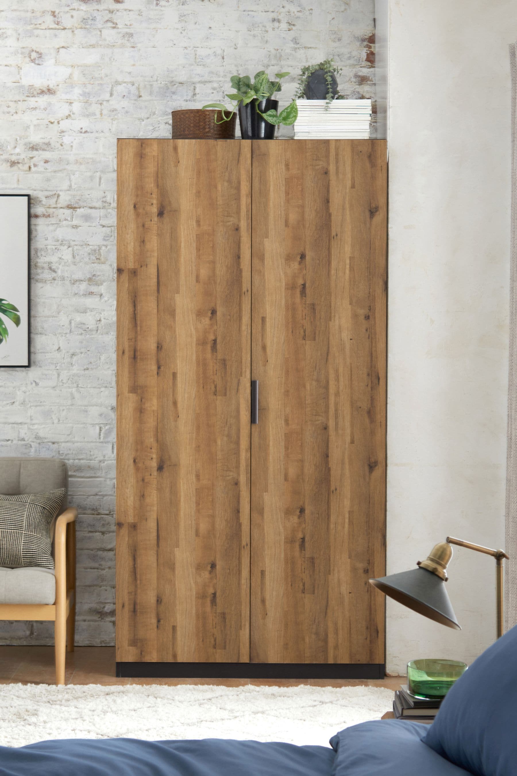 Ropero Clásico Eliot color Marrón 2 puertas TU MESITA