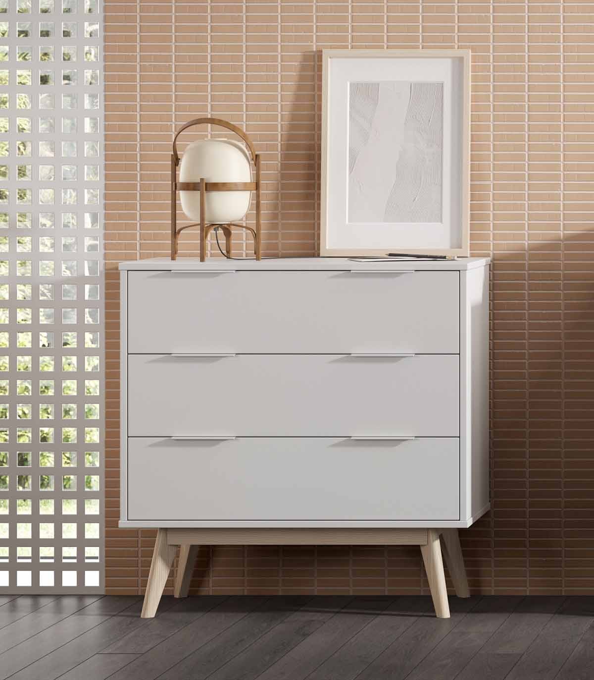 Cómoda Nórdica Ibis color Blanco TU MESITA