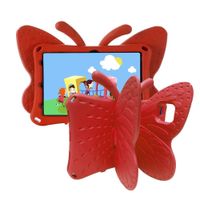 Funda para Tab S6 Lite 10.4"" de Goma Mariposa Roja Antishock Resistente a Caidas y Golpes