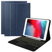 Funda con Teclado y Portalápiz para Tab A 8"" - T290 - T295 Azul Resistente ante Caidas