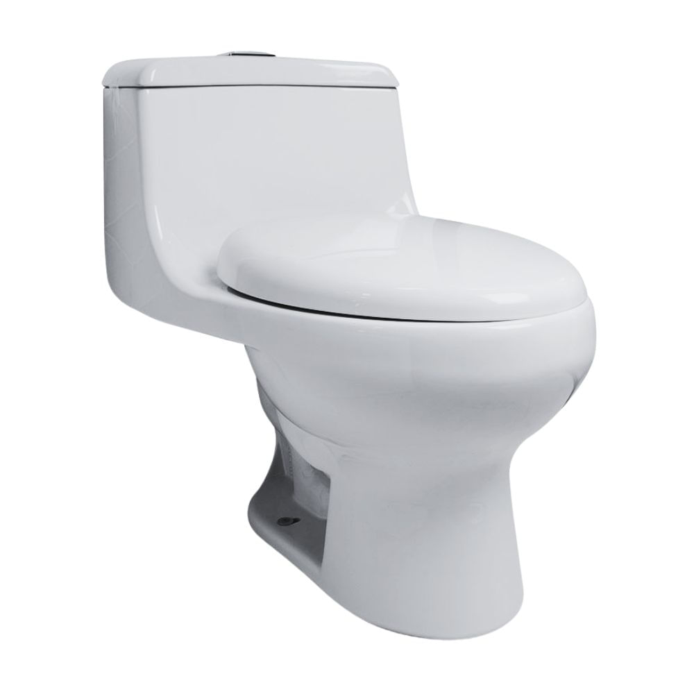 Inodoro One Piece Advance 2.0 + Asiento Blanco Trebol