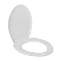 Asiento de Inodoro Redondo Plástico Fiori Estándar Blanco