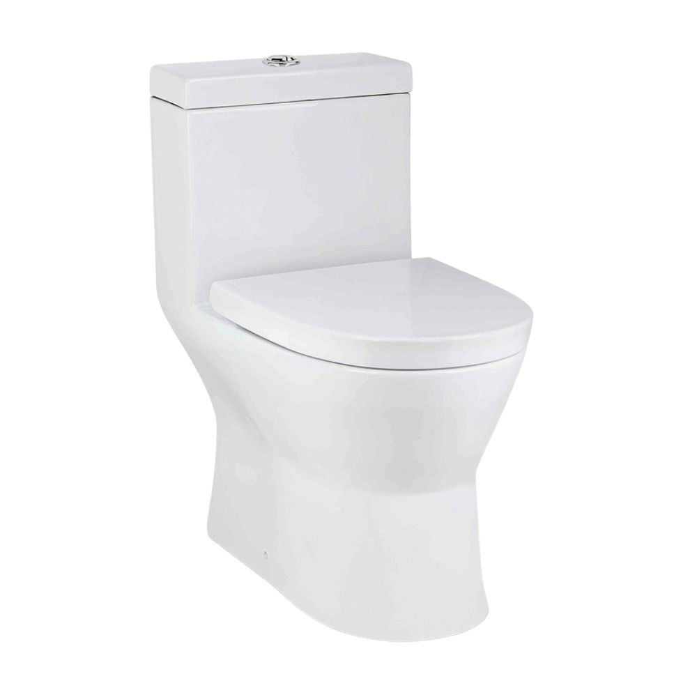 Inodoro One Piece Vermont Blanco + Tubo de Abasto Trebol