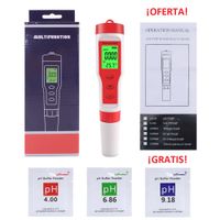 Medidor Digital 4 en 1  PH TDS EC Temp Calidad de Agua