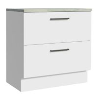 Mueble de Cocina Agata 80cm 2 Puertas Blanco