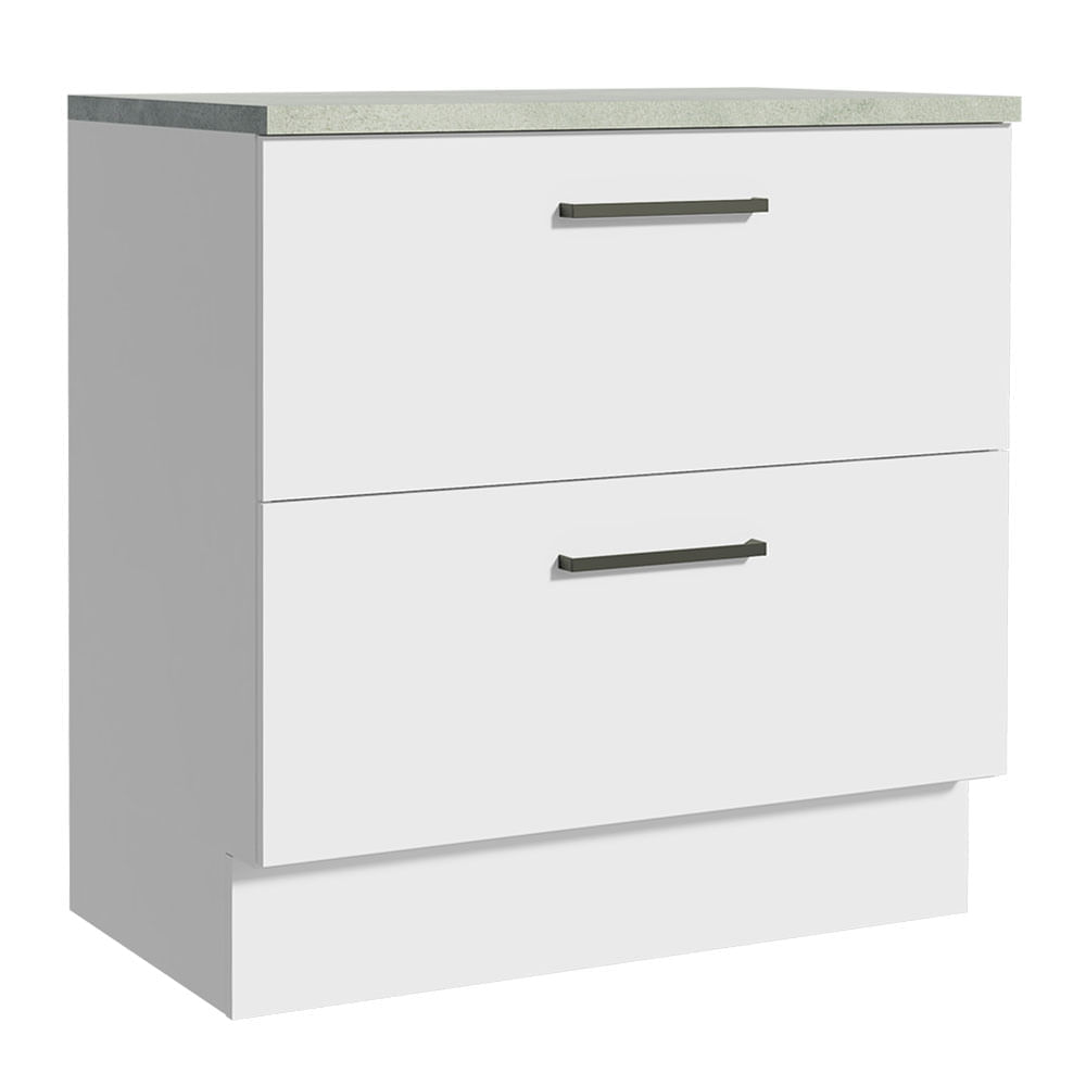 Mueble de Cocina Agata 80cm 2 Puertas Blanco