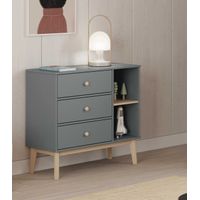 Cómoda Infantil Kasidy 2 color Gris oscuro TU MESITA