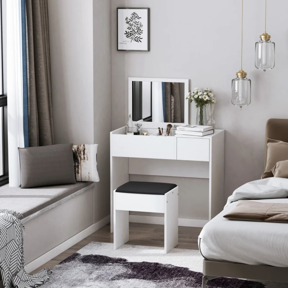 Tocador Juvenil Neiva color Blanco 1 cajón TU MESITA