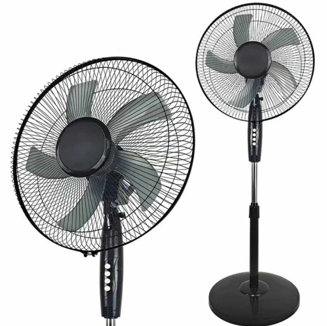 Ventilador de 5 Aspas 16' Giratorio de Pedestal Negro FS-40