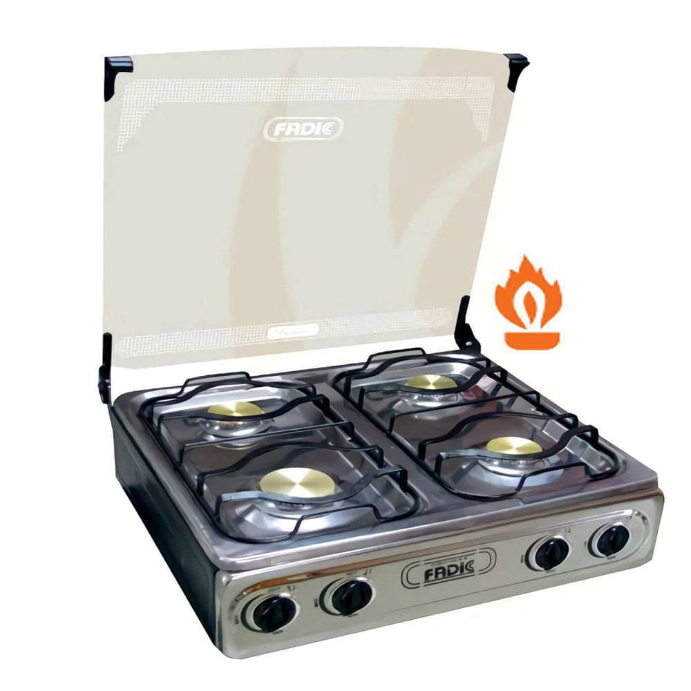 Cocina de mesa Fadic con tapa de vidrio PASSIONE clásic 22 4H