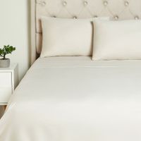 Sabána 100% Algodón 300 Hilos Solido Beige