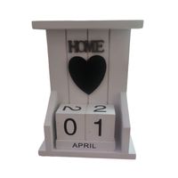 Calendario de Mesa para Hogar Generico Blanco Vintage