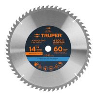 Disco para Sierra de Mesa 14"" 60 dientes Truper 18323