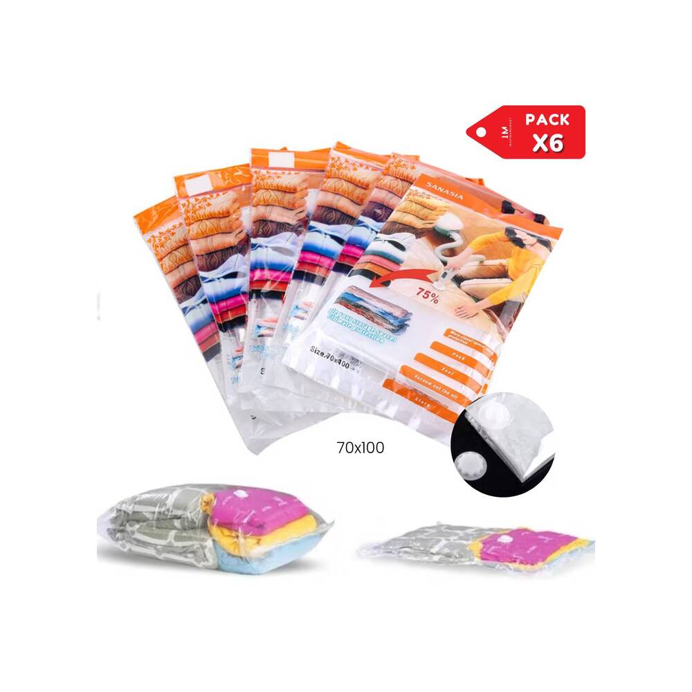 Bolsas al vacio 70X100CM. Pack X 6 Unidades