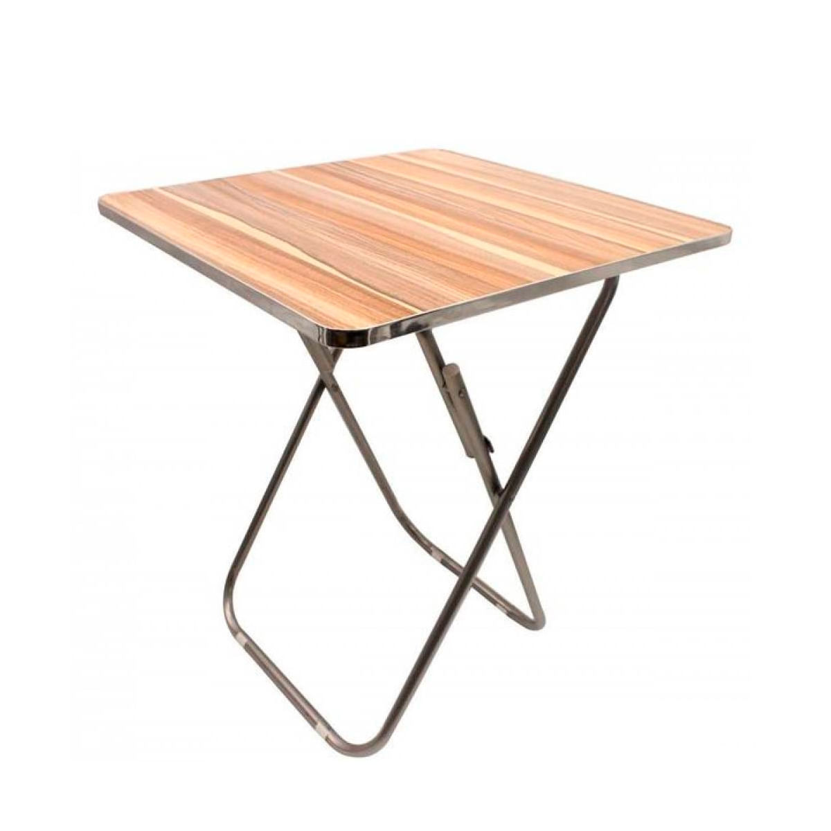 Mesa Mesita Plegable Multiuso Dormitorio Sala Playa 60cm Marrón