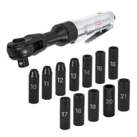 Kit ratchet de impacto + dados de impacto 12 piezas Truper
