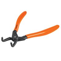 Pinza punta a 90°  para cerrar anillos, mango de PVC