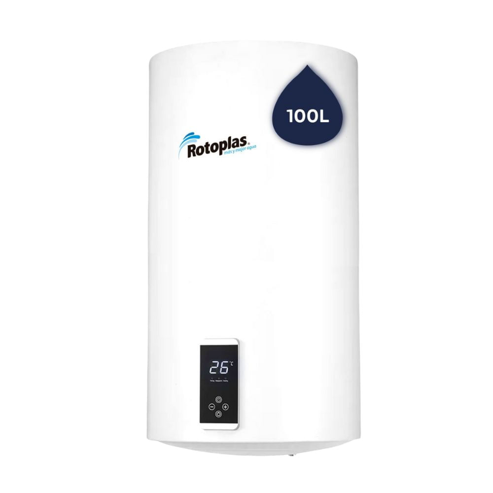 Terma Eléctrica Rotoplas Ecosmart Plus 100 Litros Blanco