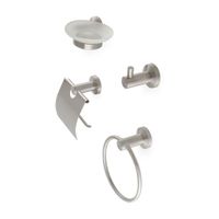 Set de Baño Acero Inoxidable Orange Arles x 4 Piezas