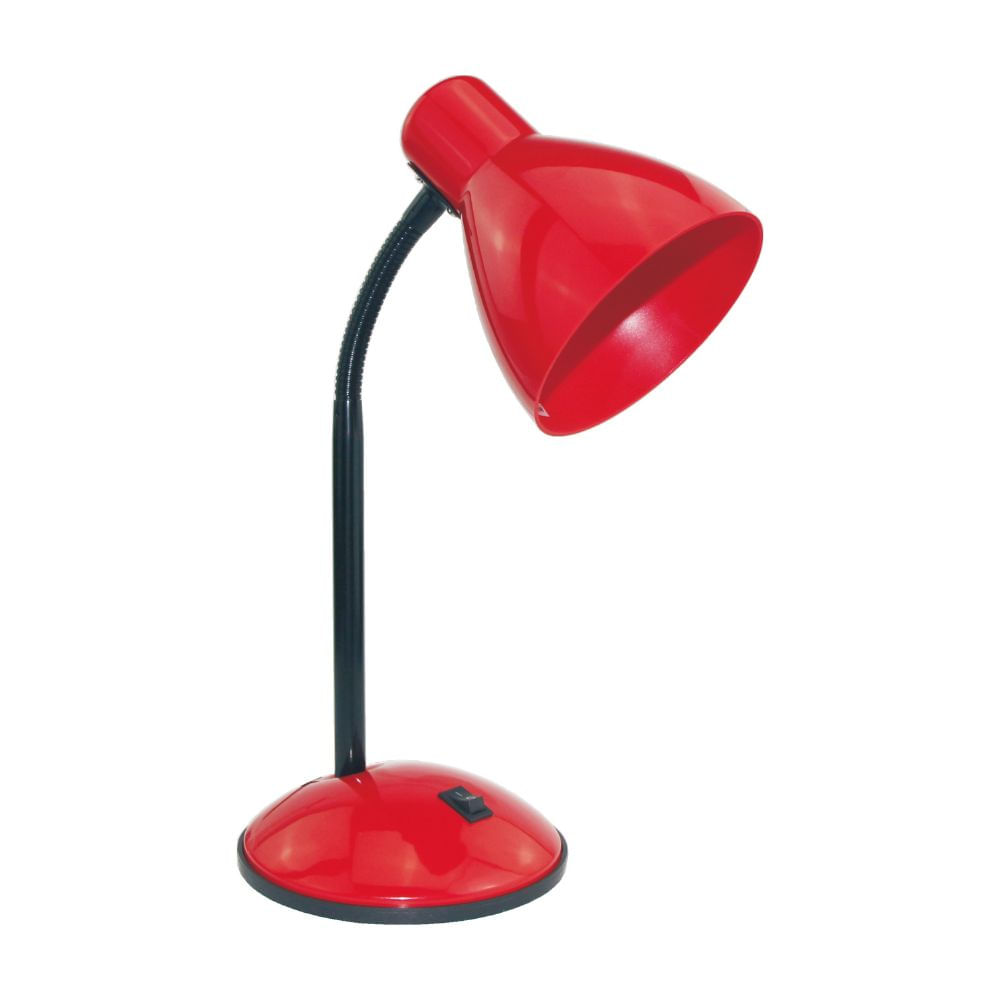 Lámpara de escritorio Classic Roja E27 Orange