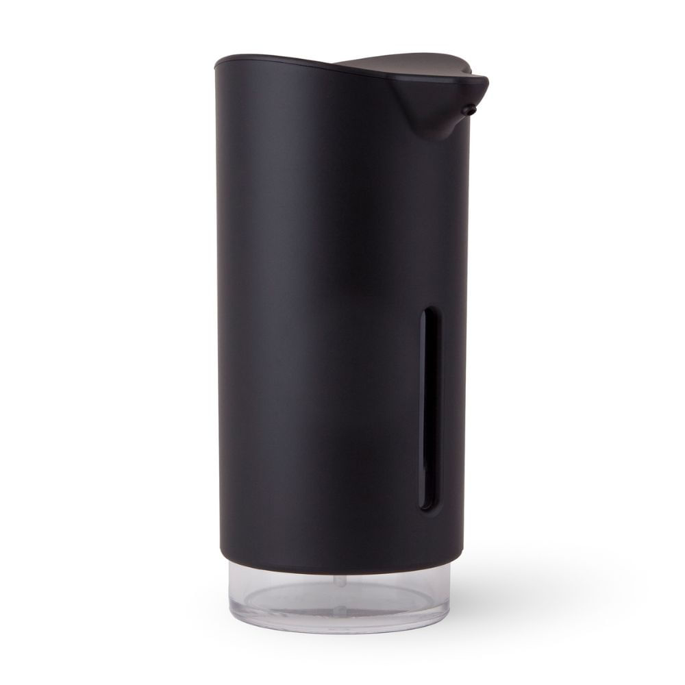 Dispensador de Jabón con Indicador de Recarga Orange Negro Mate