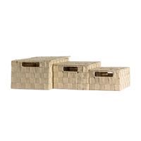 Set x 3 cestas Domino Bg Orange