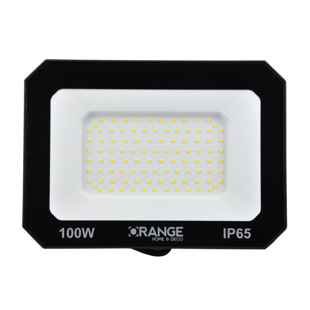 Reflector LED Orange 100w Negro Luz Fría