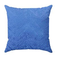 Cojín Decorativo Angles Blue Orange de Poliéster Brillante 45x45cm
