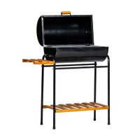 Parrilla Cilindrica a Carbon Mr Grill con Tapa Negro + Soporte