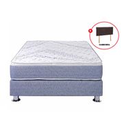 Cama Box Tarima EL CISNE Coral 2 Plazas + 2 Almohadas