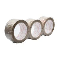 Cinta De Embalaje Habano 48 mm x 66 Mt 3 Unid