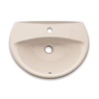 Lavatorio Ovalado Loza Vitrificada Trebol Fontana Boné Beige de 45.5cm
