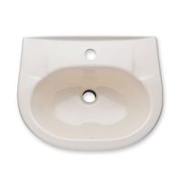 Lavatorio Loza Vitrificada Trebol Modelo Máncora Beige Boné 45.5cm