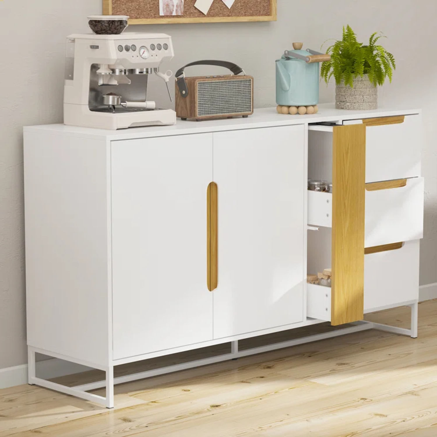 Aparador con Cajón Especiero Gladys Blanco R&R MUEBLES