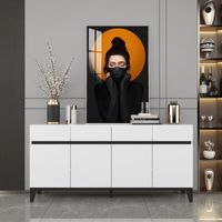 Aparador Moderno Lita Blanco R&R MUEBLES