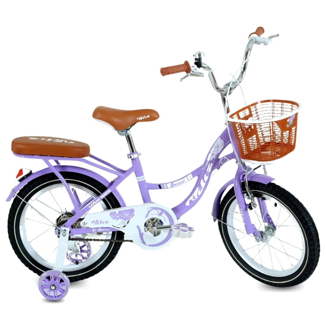 Bicicleta Para Niña Aro 16 Lady Morado