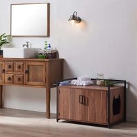 Casa Mueble para Gatos Miltón color  Marrón TU MESITA