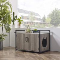 Casa Mueble para Gatos Miltón color GrisTU MESITA