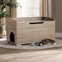 Casita para gatos Mercury color Roble TU MESITA
