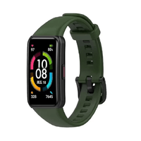 Correa de silicona para Honor Band 6 verde