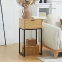 Mesa Auxiliar Tumi color Madera 1 cajón TU MESITA