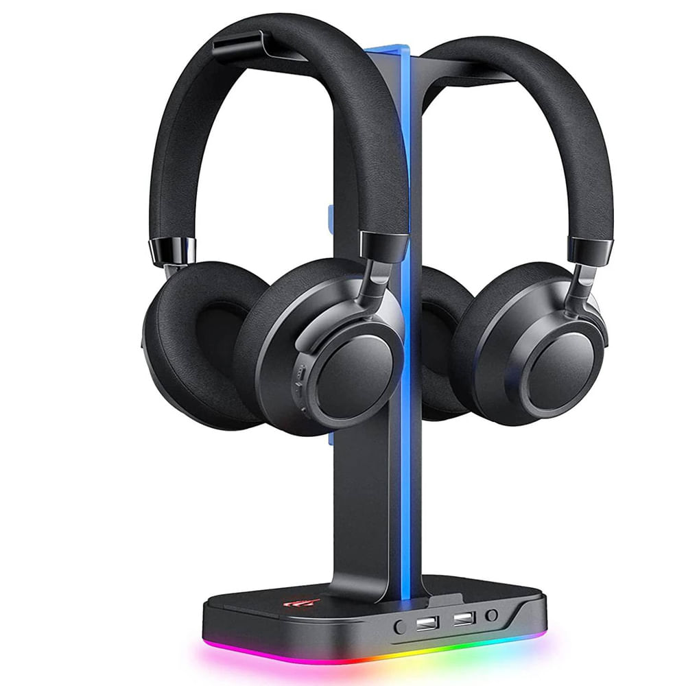 Soporte para Auriculares Havit RGB Doble Suspensión TH650