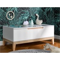 Baúl Moderno Tony color Blanco 1 cajón TU MESITA