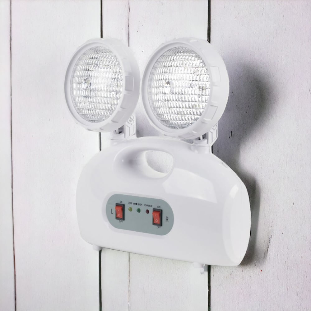 Lámpara de emergencia 2 luces 20 leds 3 horas 4w Werken Promart