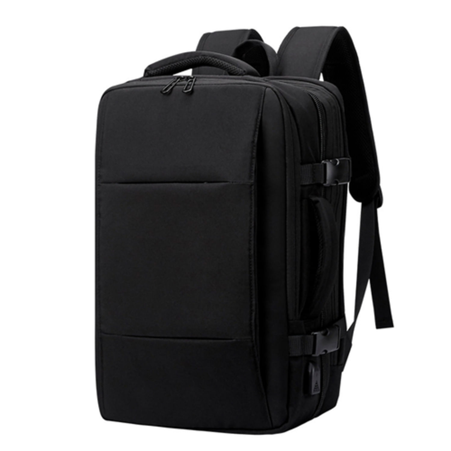 Mochila multifuncional Para Viaje Negocios Hasta 55L Estudio Notebook Laptop - Negro