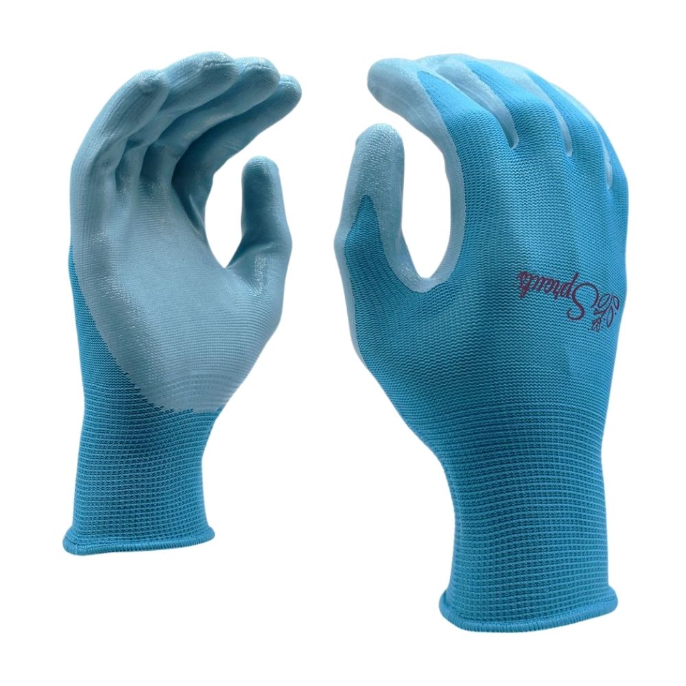 Guantes Para Jardineria Nitrilo Celeste Promart 