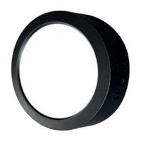 Downlight Adosado Gz Ligthing Redondo Negro 18W Luz Fría