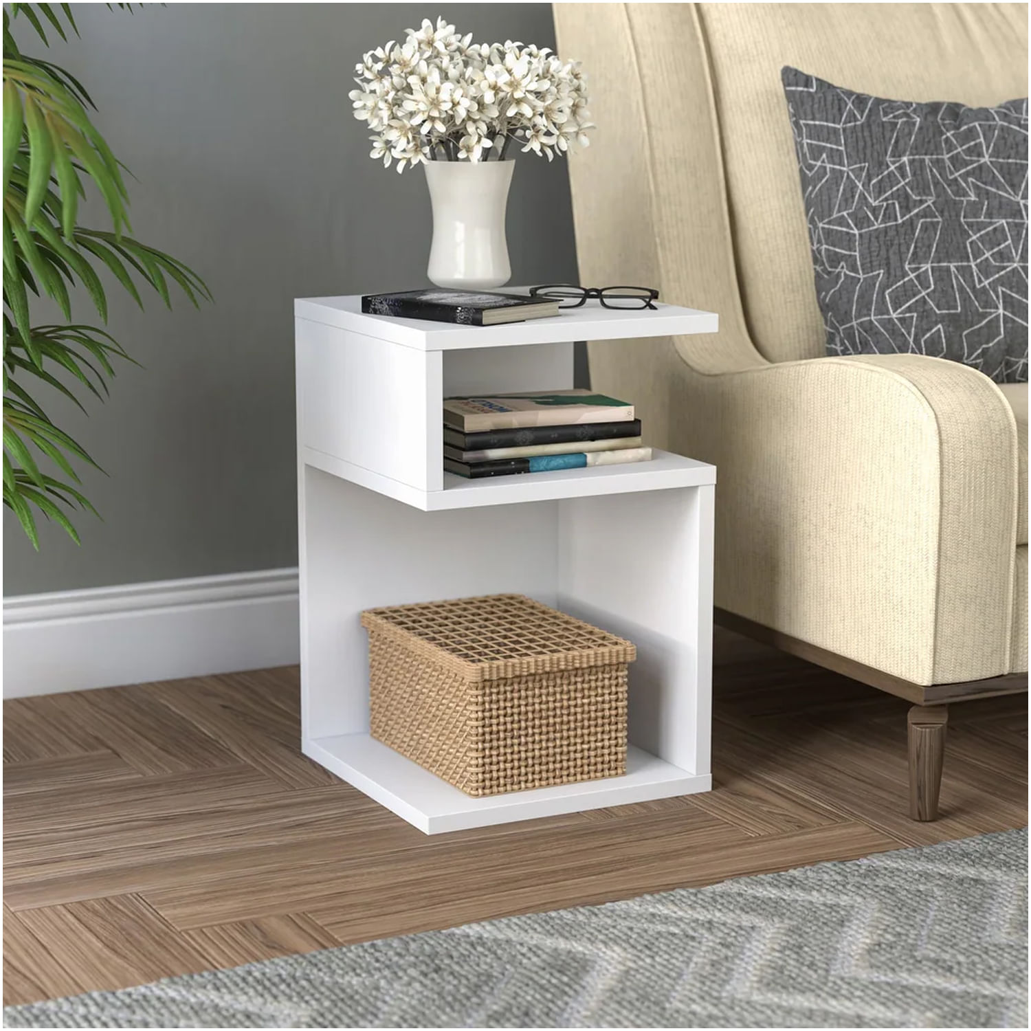 Mesa Auxiliar Camille Color Blanco