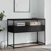 Consola Industrial Aron color Negro 2 cajones TU MESITA