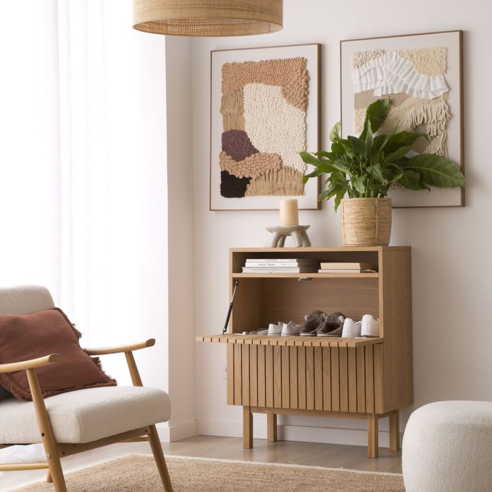 Zapatera Moderna Akira color Marrón 2 puertas TU MESITA